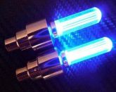 Par Bico De Válvula Led Luz Neon Roda Bicicleta,moto,carro