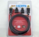 Kit Cabo Hdmi 1,5 M De Alta Velocidade 3 Em 1