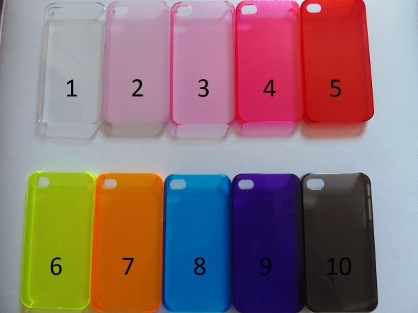 Capa / Case Iphone 4/4s Acrílico Translúcido Colorido