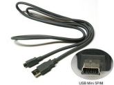 Cabo Usb P/ Mp3 Mp4 Mini Usb 5 Pinos E Algumas Cameras